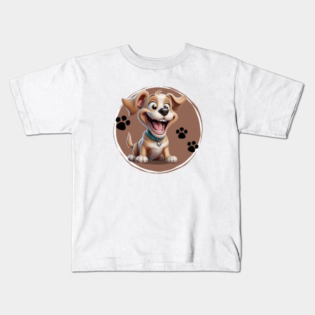 Puppy Love Kids T-Shirt by Wilcox PhotoArt